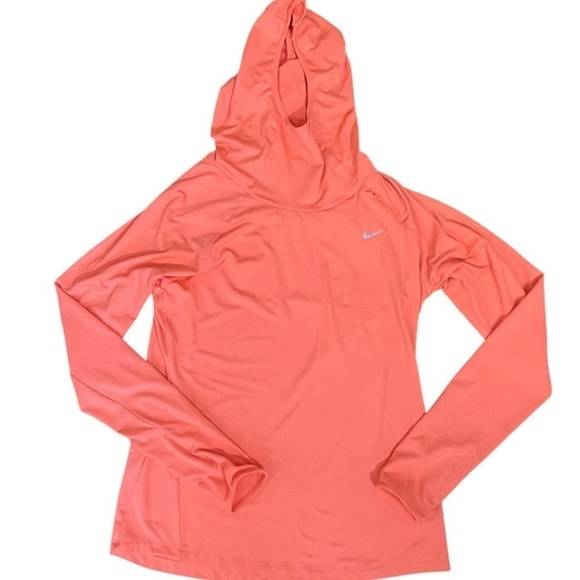 Nike Women’s Dri-Fit Hoodie with Thumb Holes and Small Zipper Pocket Size Medium - Picture 4 of 7